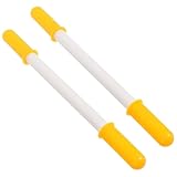 ULTECHNOVO 2個幼児用 素材製スレッド式ハンドルグリップ おもちゃ用耐久性ハンドル交換パーツ 滑り止め設計で握りやすい黄色のロッキングホー