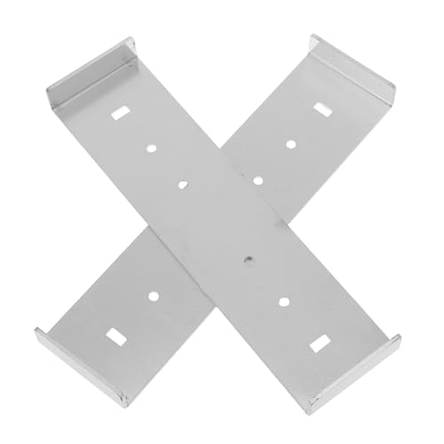 ETHZZLE 2pcs Mailbox Mounting Bracket for Compatible Wide Base Mailboxes Easy Installation Posts Compact Design for Clean Look