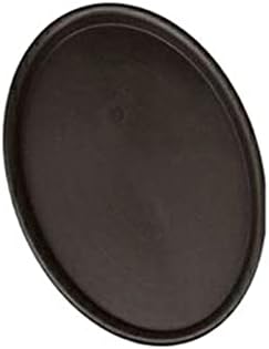 KIZQYN Planter Caddies Water-Absorbing Stone Base Pot Oval Flower Pot Tray Brick Red Thickened Resin Flower Pot Pad Plastic Water Movable Planter Stand (Color : Black, Size : 280#(25 * 16cm))