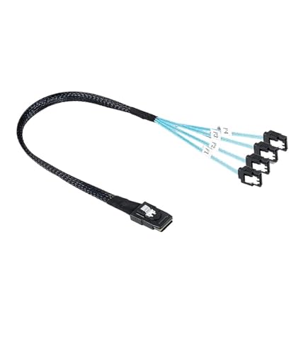 S/AS a SATA Adaptador Convertidor SFF-8087 a 4 SATA miniatura 4