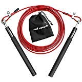 Acf Attack Jump Rope with Aluminum Handles - Jump Rope for Double Unders - Adjustable Length 10 Foot