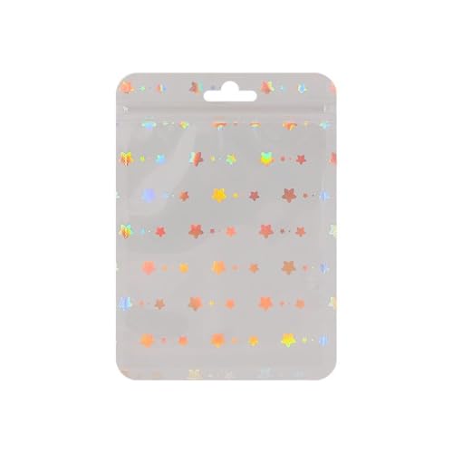 100 Pcs Clear Front Zipper Bag Sample Bags for Saver Storage Package Bag for Jewelry (White, 4.1x5.9in)