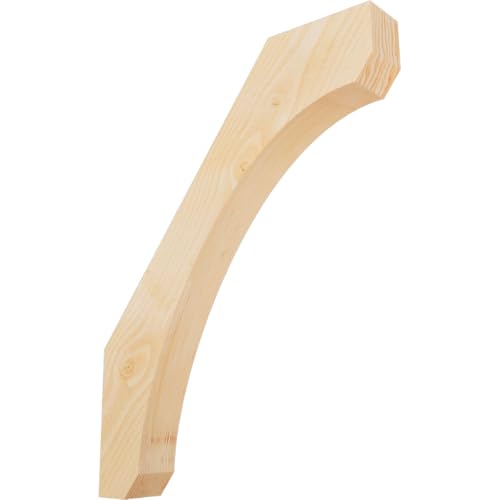 Ekena Millwork BRC04X26X34LEC00RDF 4"W x 26"D x 34"H Legacy Rough Sawn Knee Brace, Douglas Fir