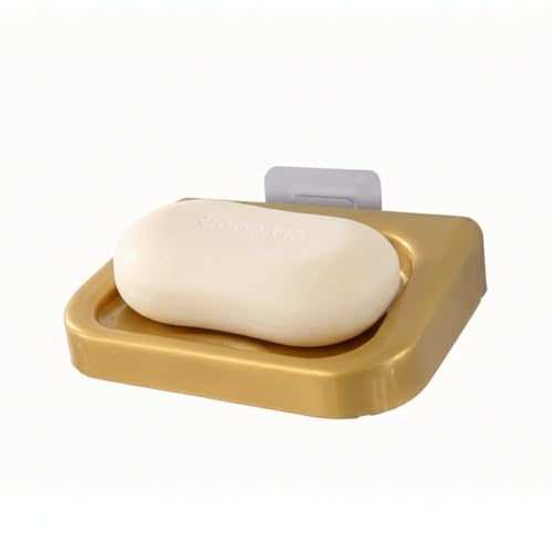 Image of Soap Dish (Wall Mount Big Soap Dish (Golden) Set of 2)