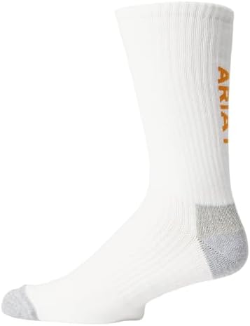 ARIAT Men's Cotton Crew Socks 3-Pack, Classic Everyday Cushioned Socks for Work, Sports, and Play image 5