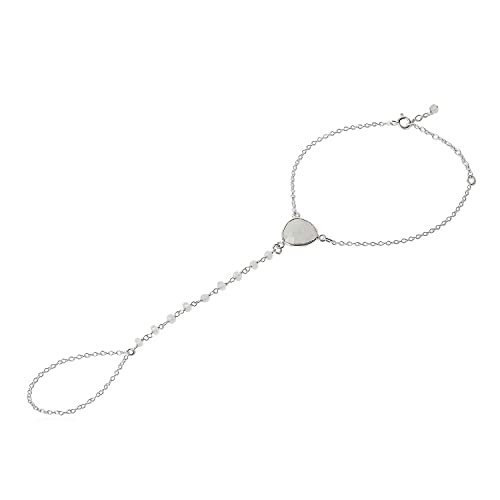 silver bird - Bijoux de main - bracelet argent 925 - Chaîne argent - Bracelet de main - Bague argent - Chaine rosaire - pierre Opale Transparent - Fin