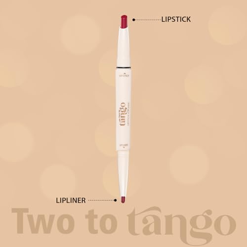 Image of Glam21 Two To Tango Lip Liner + Lipstick Duo |Non-Transfer |16hrs Long Stay | Creamy Matte Finish| Super-glide formula | Non-drying |For Sensational lip look, Vivid Maroon-06