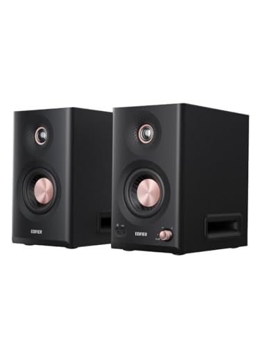Edifier MR5 Altavoces de Estudio Activos | Monitor de 3 vías Hi-Res de 110 W + Crossover Tri-Amped | XLR, TRS, RCA + AUX | Inalámbrico LDAC 24 bits/96 kHz | Aplicación ConneX | EQ + Regulador