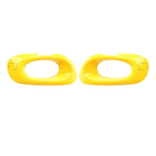 フロントバンパー フォグランプ カバー フードフレーム フォグランプ サラウンド ホンダ JAZZ GE6 GE8 2012 2013 2014 対応(1 Pair Yellow)