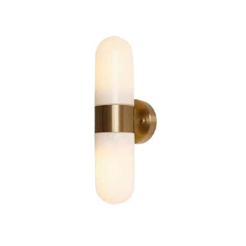 Aplique de pared LED dorado con luz tricolor E27 para iluminar y decorar tu dormitorio 2