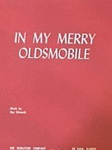 Sheet music In My Merry Oldsmobile, Special Wurlitzer Organ Edition Book