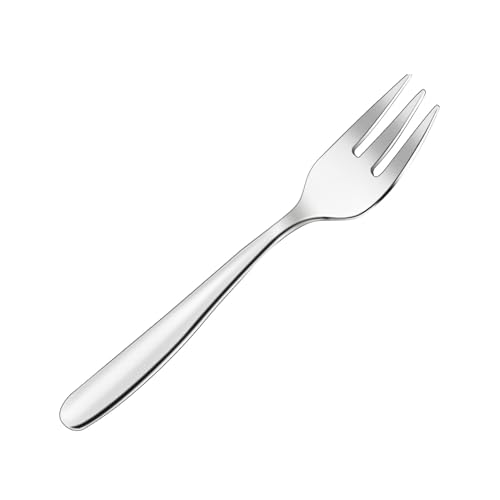 Kuchengabeln, 6 Stück, Dessertgabeln, Edelstahl, 14 cm, Poliert