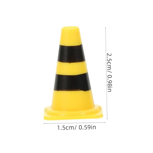 FUNOMOCYA ミニ交通コーン フェンス 用交通標識おもちゃ 知育遊具 道路シーン小道具 手先の器用さ向上 学習用 歳対象