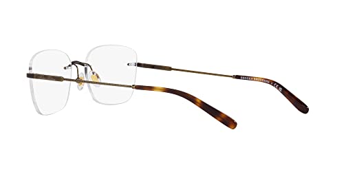 Image of Brooks Brothers Men's Bb1107t Titanium Rectangular Prescription Eyewear Frames