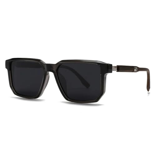 Lunettes de soleil vintage UV400 monture large tendance pour femme homme