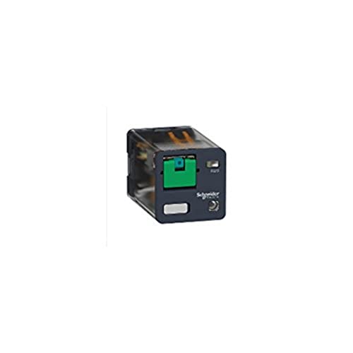 Relé Faston 2CO 10A soluciona fallos de mantenimiento con botón test y LED 24V