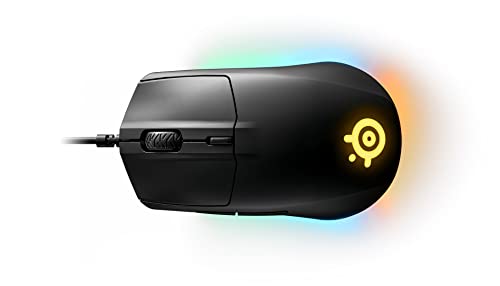 SteelSeries Rival 3 USB Gaming Mouse - 8,500 CPI TrueMove Core Optical Sensor - 6 Programmable Buttons - Split Trigger Buttons - Brilliant Prism RGB Lighting