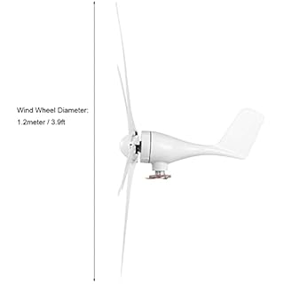 Wind Turbine, 8000W Small Wind Generator Blade Horizontal Home Wind Turbines Generator Power Parts Turbines Kit for Marine Home Charging