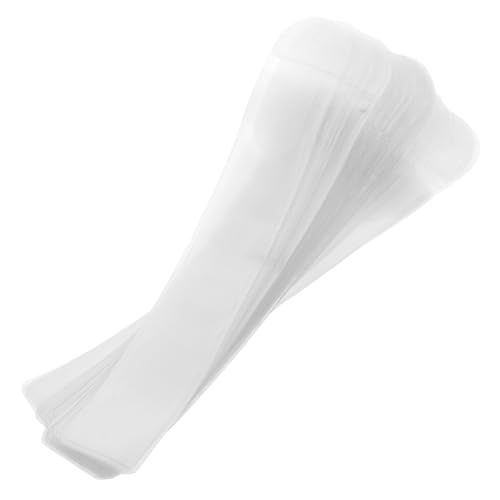 FRCOLOR 50個入り防水防塵クリアポーチ 化粧ブラシ ツイーザー収納 旅行用透明コスメブラシケース メイク道具整理バッグ トラベル対応