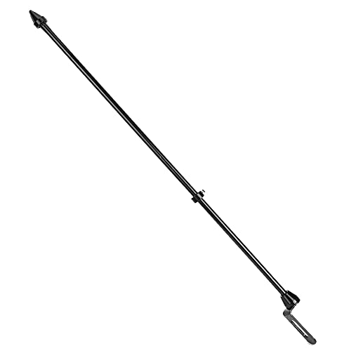 Mât de Drapeau en Acier Universel, Porte-Bagages à Performances Stables, Design d'apparence Unique, mât de Drapeau de Moto pour l'extérieur(Le Noir)