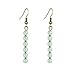 Silver/Gold Boho Dangle Statement Earrings for Women Trendy,Handmade Vintage Dainty Cute Long Drop Summer Earrings,fashion Accessories Jewelry Gifts (A78 Multi Beads Green Aventurine Earrings)