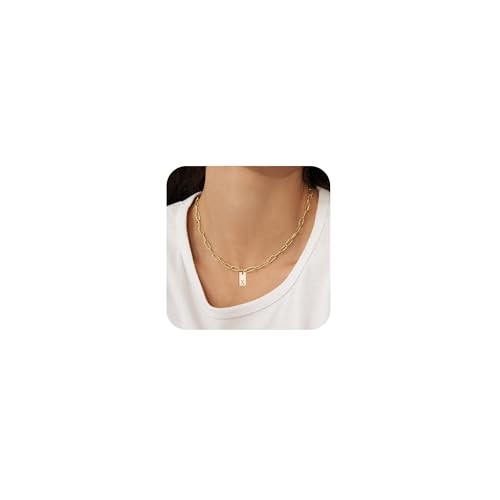 Bijoux en Or à la Mode : Collier Chaine Trombone Délicate pour Femme