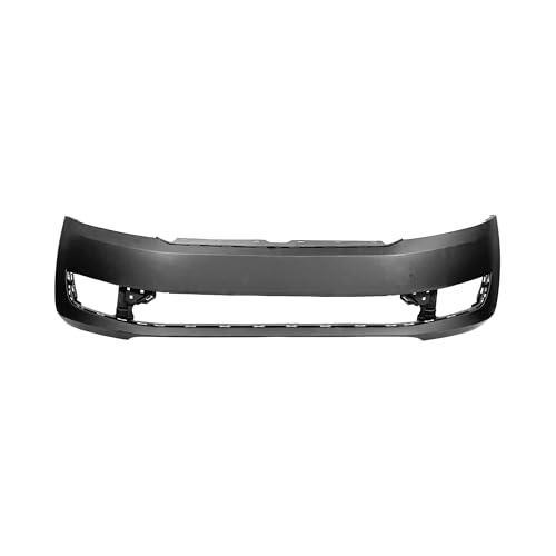 Image of FitParts Compatible with Volkswagen Passat 2012-2015 Front Bumper Cover | Primed, With Fog Light Holes, Without Parking Sensor Holes, Sedan, Ready to Paint, OEM 561807217BGRU, VW1000199