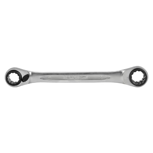 Bahco BHS4RM-16-19 Reversible Ratchet Spanner, 16 mm/17 mm/18 mm