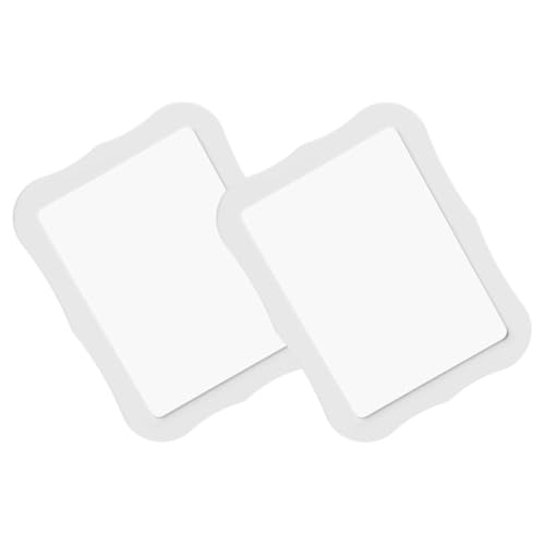 Sewroro 2 Espejos para Casillero 5X7 Pulgadas Mini Espejo para Tocador y Baño Accesorios para Casilleros en Color Blanco y Práctico para Oficina y Hogar