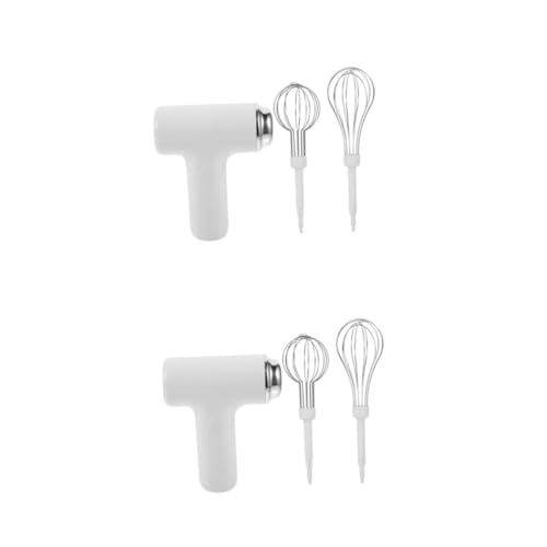 ABOOFAN 2 Piezas De Inalámbrico Batidora Licuadora Suministros Para Hornear Mezclador De Mezclador Eléctrico Red Para Romper De Acero Inoxidable