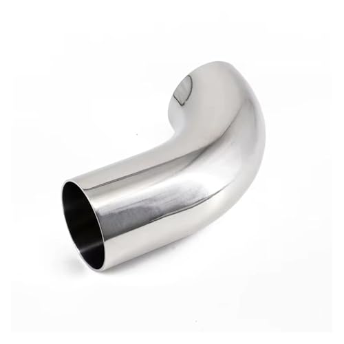 Cola de escape con silenciador y tubo de ángulo sanitario de 90 grados para coche de 51mm 5
