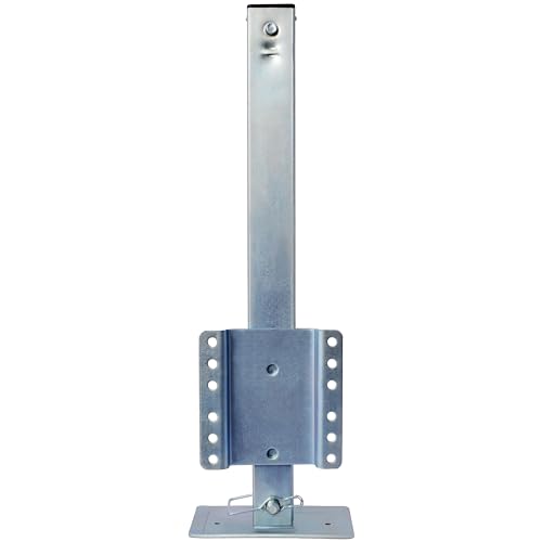 Heavy Duty Trailer Jack - 2500 Lb Capacity, 28.6\" Lift, Fixed Mount w/Drop Leg for Boat, RV, Utility Trailers