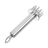 BEBEMOKO Edelstahl Fleisch Tenderizer Nadel Meat Mallet Pounder für Schweinebauch Zartmacher Küchenwerkzeug für Gleichmäßige Fleischverteilung und Hohe Produktionsleistung