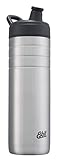 Esbit Sports Drinking Bottle Majoris | Stainless Steel | BPA-Free | Silver | 0,6L & 0,8L | School, Water, Cycling, Sport
