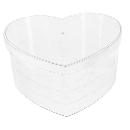 Boîte à fleurs cœur acrylique transparent haut de gamme pour l'affichage floral