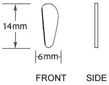 Miniatura 4 de Almohadillas nasales de silicona de repuesto para lentes de sol, almohadillas antideslizantes para la nariz, tamaño 0.551 in (3 pares)