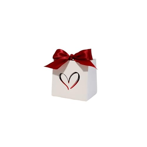 Boîtes en papier de Saint-Valentin en carton bordeaux premium