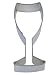 R&M Wine Glass 4" Cookie Cutter in Durable, Economical, Tinplated Steel