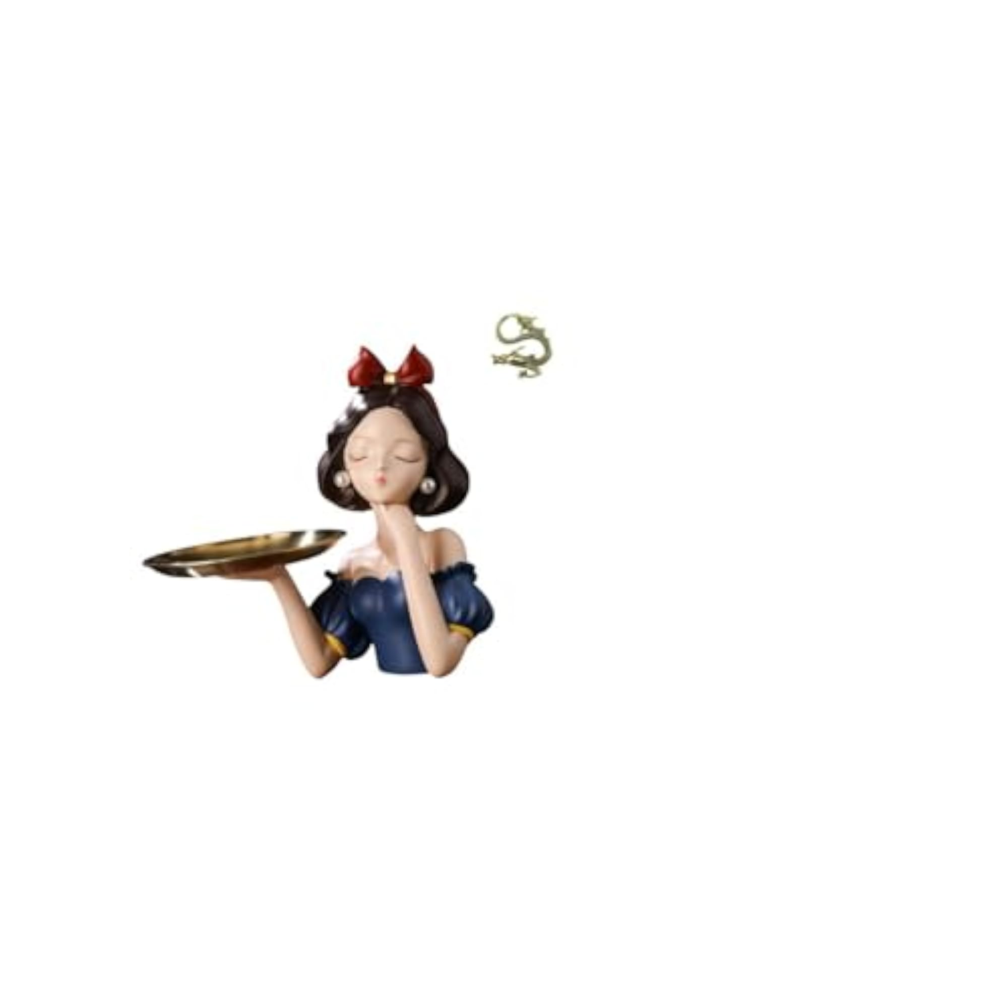 Resin Princess Statue Key Holder Tray