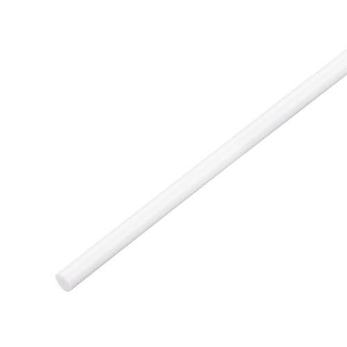 Image of MECCANIXITY ABS Plastic Rod Round Solid Bar 10 mm x 500 mm White for DIY Model Material, Architectural Model Making, DIY Sand Table, Pack of 1 Pcs