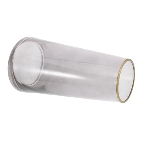 PRETYZOOM Florero De Estilo Europeo Centro De Mesa De Jarrón Transparente Jarrones De Centro De Mesa Jarrones Altos para Flores Pequeños Transparentes Floreros Grey Vidrio