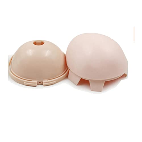 Cabeza de muñeca para modificar con kit de cuero cabelludo adaptable en plástico blanco