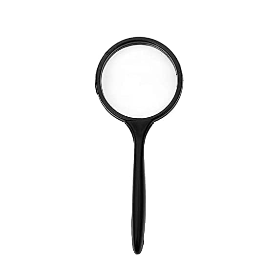 QBM Magnifying Glass for Reading/Map, Double Glass 75MM High Power
