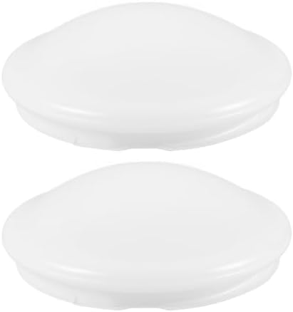 BESTonZON Flush Mount Ceiling Light Cover 7.87 inch Plastic Ceiling Lampshade Replacement Dome Clip-on Light Shade for Bedroom Kitchen Bathroom Office Set of 2 image 5