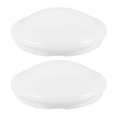 Mipcase 2pcs Plastic Ceiling Light Shade Replacement Flush Mount Dome Cover for Versatile Use Bedrooms Kitchens Bathrooms and Offices Easy Screw Installation Durable Design by Mipcase - Used condition - US$16.46