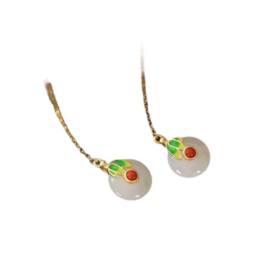 Collier Jade authentique et bracelet en agate, le cadeau rétro parfait