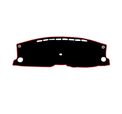 Alfombrilla para salpicadero HR-V 2023 antirreflejos con protector negro borde rojo