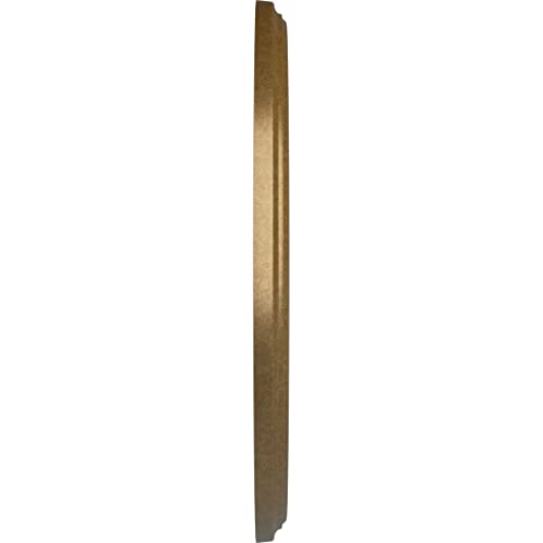 Image of Ekena Millwork CM15BEPAS 15-3 /4 inch x 3-7 /8 inch x 3 /4 inch Berkshire Ceiling Medallion, Pale Gold