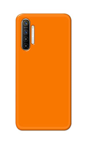 Image of Plain Orange Hard Back Case Cover for Realme XT /Realme X2 Back Cover -(J5) VNS2229