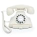 GPO Carrington Classic Retro Push-Button Phone - Pull-Out Tray, Traditional Bell Ring Tone - Ivory